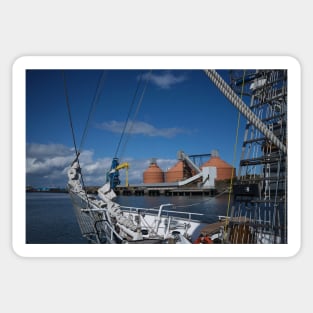 Tall Ship on the River Blyth Sticker